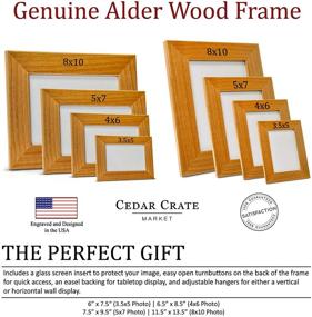 img 1 attached to 🌹 Forever Love: Engraved Wood Photo Frame for Grandma & Granddaughter - 5x7 Horizontal Portrait, Perfect for Grandparent's Day, Best Grandma Ever, Grandmother Gifts