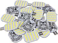 💡 super bright t10 921 922 912 led bulbs: 12v rv interior light trailer camper dome lighting, pack of 20 logo