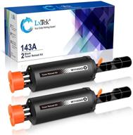 🖨️ lxtek compatible toner reload kit for hp 143a w1143ad 143ad w1143a, for neverstop laser 1001nw mfp 1201n 1202nw printer (black, 2 pack) logo