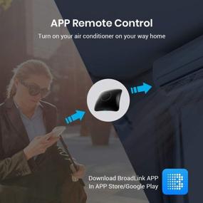 img 1 attached to 📱 BroadLink RM4 Pro Smart Remote and Sensor Cable Set: Universal IR RF Control Hub with Temperature Humidity Monitor, Works with Alexa, Google Home, IFTTT