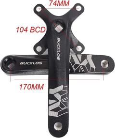 img 1 attached to BUCKLOS 【US Stock】 Crankset Mountain Chainring