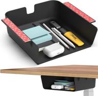 optimal under desk storage shelf for organizing office desks, tables, workstations, gaming battle stations, and sit stand desks - efficient replacement for drawers, trays, wire baskets, and office holders logo