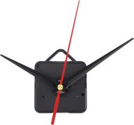 ⏰ mudder black and red quartz clock movement mechanism - maximum 3/25 inch dial thickness, shaft length of 1/2 inch logo