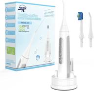 🦷 2-in-1 cordless water flosser and electric toothbrush combo - rechargeable oral irrigator with toothbrush, ipx7 waterproof teeth cleaner, 3 modes, 2 nozzles, 1 brush head logo