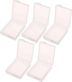 img 1 attached to 📦 Value Pack of 5 Clear Plastic Protective Storage Case Boxes for GoPro Hero Battery (AHDBT-401)
