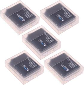 img 3 attached to 📦 Value Pack of 5 Clear Plastic Protective Storage Case Boxes for GoPro Hero Battery (AHDBT-401)