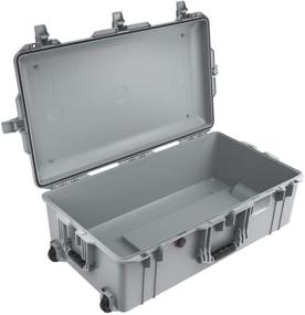 img 3 attached to Pelican Air 1615 Case No Foam with Push Button Latches - Silver (2020 Edition)