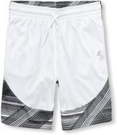 🩳 boys' white print shorts - children's place clothing shorts logo