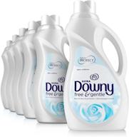 downy ultra free & gentle liquid fabric 🧺 conditioner: 6 pack, 34 oz bottles, 240 loads total logo