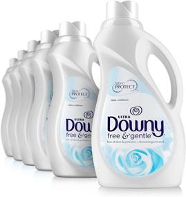 img 4 attached to Downy Ultra Free & Gentle Liquid Fabric 🧺 Conditioner: 6 Pack, 34 Oz Bottles, 240 Loads Total