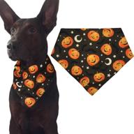 🎃 spook up your pet's style with kzhareen halloween dog bandana triangle bibs scarf accessories pumpkin логотип