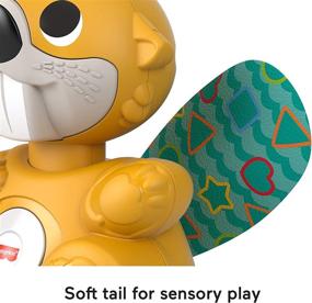 img 1 attached to 🦫 Fisher-Price Связывающий игрушку Боппин Бобр: Освещенная музыкальная игрушка для малышей