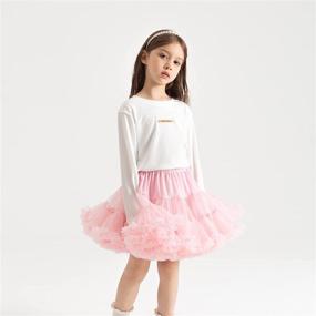 img 3 attached to Baby Girls Tutu Skirt: Princess Fluffy Soft Tulle Pettiskirt for Ballet Birthday Party (9M-8T)