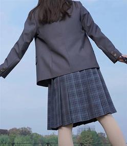 img 1 attached to Dlynmoo Pleated Skater Uniform Girls' Clothing - Ideal for Skirts & Skorts, with a Flattering Waistline