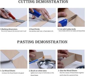 img 3 attached to Sheets Basswood Materials Aircraft Wooden