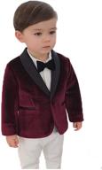 👔 stylish and sophisticated: jexj velvet blazer for boys - perfect formal outfit for parties, jtz009 logo