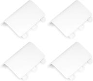 🎮 moko replacement battery back cover for xbox one controller - shell cover replacement compatible with xbox wireless controller (4 pack, white) logo