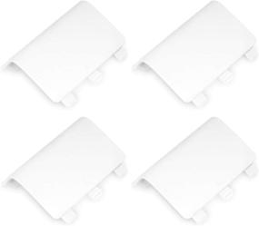 img 4 attached to 🎮 MoKo Replacement Battery Back Cover for Xbox One Controller - Shell Cover Replacement Compatible with Xbox Wireless Controller (4 Pack, White)