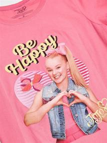 img 2 attached to 🌈 Jojo Siwa Girls' Little Happy Short Sleeve T-Shirt: Colorful & Comfy Tee for Youngsters