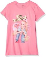 🌈 jojo siwa girls' little happy short sleeve t-shirt: colorful & comfy tee for youngsters logo