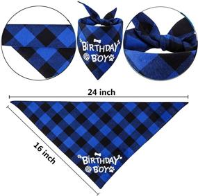 img 3 attached to 🐾 TCBOYING Dog Birthday Bandana - Party Supplies, Triangle Scarf for Dog Puppy Birthday Decoration