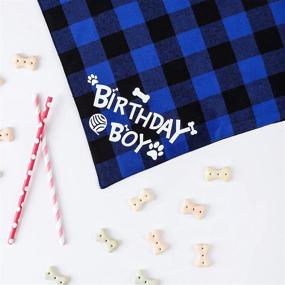 img 2 attached to 🐾 TCBOYING Dog Birthday Bandana - Party Supplies, Triangle Scarf for Dog Puppy Birthday Decoration