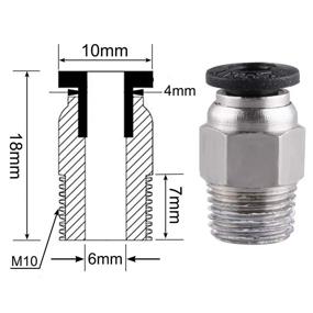 img 3 attached to 🔌 ExcelFu Long Distance Straight Pneumatic Connector