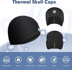 img 2 attached to 🧢 EMPIRELION Kids Thermal Helmet Liner: Lightweight Teens Thin Skull caps with Ears Cover - Beanie Child Running Hats for Boys & Girls