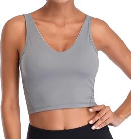 img 3 attached to Longline Camisole Removable Wirefree Fitness