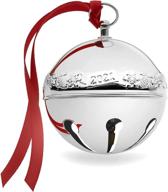 🔔 silver plated sleigh bell ornament - wallace 51st edition 2021 logo