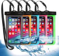 📱 universal waterproof phone pouch - 5 pack, large dry bag case for iphone pro xs xr xs 12 11 10 9 8 7 6 plus, se, samsung galaxy s10 s10+ s9+ s9 s8+, note - up to 6.5 inches logo