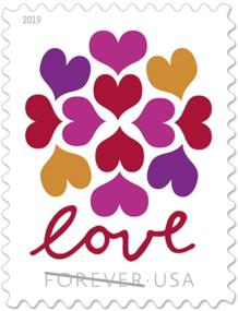 img 1 attached to USPS Hearts Blossom Forever Stamps Scrapbooking & Stamping