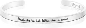 img 4 attached to 🎁 JoycuFF Inspirational Cuff Bangle Bracelets: Perfect Birthday, Christmas, and Graduation Gifts for Women and Teen Girls