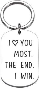 img 4 attached to Personalized Couples Keychains: Perfect for Girlfriend Boyfriend