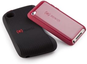 img 3 attached to Enhance Your iPod Touch with the 📱 Speck Products DualFlex 1UP Case - Black/Pomodoro Red