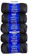 🧶 brazilian wool acrylic hair yarn for jumbo braid /senegalese twist /wraps - natural black logo