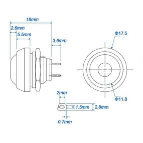 img 1 attached to Waterproof Pre-Soldered Dstfuy Momentary Button: Reliable and Durable Solution