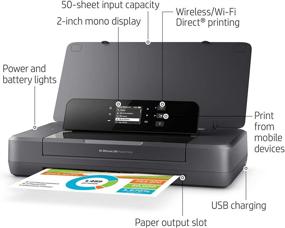 img 3 attached to HP OfficeJet 200 Portable Printer - Wireless & Mobile Printing (CZ993A)