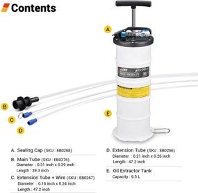 img 3 attached to 🔧 6.5L Пневматический/ручной насос для откачивания масла из автомобилей - эффективная вакуумная эвакуация.