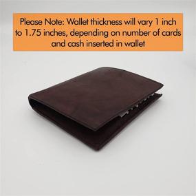 img 1 attached to 👜 European Bifold Hipster Wallets: Luxurious Leather Accessories for Trendsetters