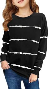 img 2 attached to Dokotoo Girls Long Sleeve Sweatshirts: Cozy Crewneck Pullover Tops for Teen Girls