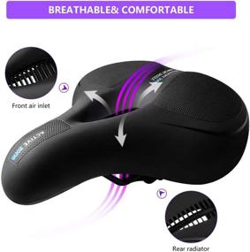 img 4 attached to 🚲 The Ultimate Comfort: AceList Bike Seat - Memory Foam Waterproof Saddle