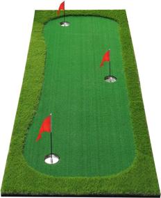 img 4 attached to 🏌️ BOBURN Golf Putting Green/Mat - Professional Green Long Challenging Putter for Indoor/Outdoor - Enhance Your Golf Skills with this Premium Golf Training Mat