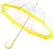 💃 stylish and sturdy: transparent windproof umbrella with a girl-friendly handle logo
