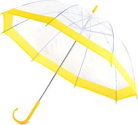 img 4 attached to 💃 Stylish and Sturdy: Transparent Windproof Umbrella with a Girl-Friendly Handle