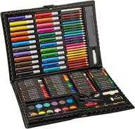 🎨 darice 120-piece deluxe art set: all-in-one art supplies for drawing, painting and more - ideal gift for kids and adults in a portable case logo