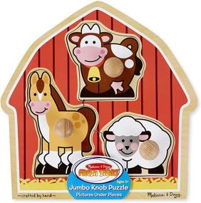 img 2 attached to 🏡 Melissa & Doug Barnyard Animals Toy Set (Model 2054)