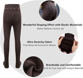 img 1 attached to 🩴 Mardonskey Thermal Footless Leggings: High-Quality Girls' Clothing for Ultimate Comfort