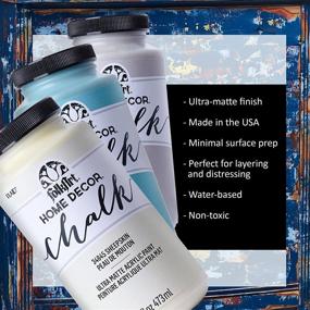 img 2 attached to 🎨 FolkArt Home Decor Chalk Furniture & Craft Paint: 16oz, Assorted Colors, White Adirondack – Product Review & Buying Guide