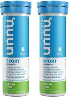 🍋 nourish and recharge with nuun active: lemon+lime electrolyte enhanced drink tablets, 10 count (pack of 2) logo